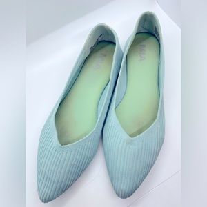 MIA Sz 9 Woven Teal Ballet Flat